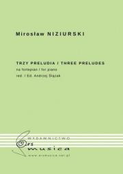 Trzy preludia na fortepian. Autor: Mirosław Niziurski. Dadada.pl Okładka książki Trzy preludia na fortepian