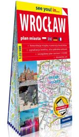 Okładka książki Wrocław papierowy plan miasta 1:22 500