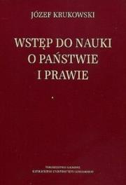 Okładka książki Wstęp do nauki o państwie i prawie