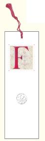 Opakowanie Zakładka do książki z anagramem Litera F