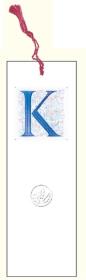 Opakowanie Zakładka do książki z anagramem Litera K