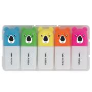 Opakowanie Zakreślacze z figurką 5 szt Kidea