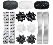 Zestaw do pakowania z rozetkami biało-czarny. Wydawca: incood.. Dadada.pl Opakowanie Zestaw do pakowania z rozetkami biało-czarny