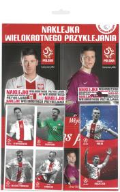 Opakowanie Zestaw naklejek z piłkarzami PZPN duży Z1