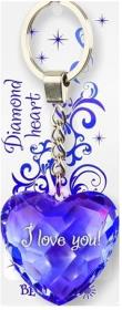 Opakowanie Brelok Serce diamentowe I love you!