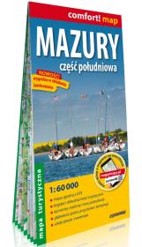 Okładka książki Comfort!map Mazury część południowa 1:60 000 mapa