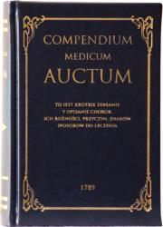 Okładka książki Compendium Medicum Auctum. To iest: krotkie zebranie i opisanie chorob ich rożności, przyczyn, znakow, sposobow do leczenia