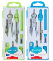 Opakowanie Cyrkiel metalowy + zestaw kreślarski 7el.