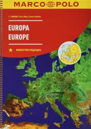 Okładka książki Europa 1:2000 000 ATLAS Marco Polo (spirala)