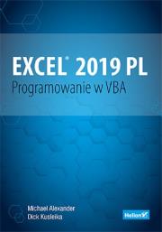 Okładka książki Excel 2019 PL. Programowanie w VBA. Vademecum