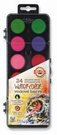 Opakowanie Farby akwarelowe transparentne 24 kolory czarn. op