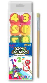 Opakowanie Farby ze cyferkami 20ml Kolori 10 kolorów PENMATE