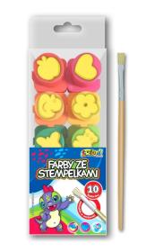 Opakowanie Farby ze stempelkami 20ml Kolori 10 kol PENMATE