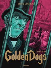 Golden Dogs T.3 Sędzia Aaron. Autor: Desberg Stephen, Griffo. Dadada.pl Okładka książki Golden Dogs T.3 Sędzia Aaron
