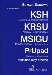 Okładka książki Kodeks spółek handlowych KRS MSiG w31