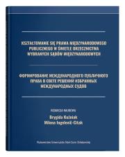 Okładka książki Kształtowanie się prawa międzynarodowego publicznego w świetle orzecznictwa wybranych sądów międzynarodowych