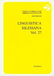 Zdjęcie produktu Linguistica Silesiana Vol. 27