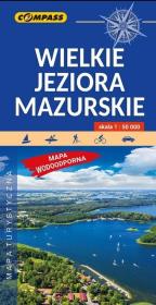 Mapa tur. Wielkie jeziora mazurskie 1:50 000. Autor: Opracowanie zbiorowe. Dadada.pl Okładka książki Mapa tur. Wielkie jeziora mazurskie 1:50 000