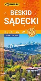 Okładka książki Mapa turystyczna. Beskid Sądecki 1: 50 000