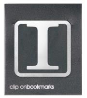 Opakowanie Metalowa zakładka - Litera I Clip-on