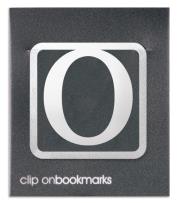 Opakowanie Metalowa zakładka - Litera O Clip-on