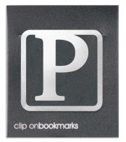 Metalowa zakładka - Litera P Clip-on. Wydawca: IF. Dadada.pl Opakowanie Metalowa zakładka - Litera P Clip-on