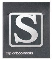 Opakowanie Metalowa zakładka - Litera S Clip-on