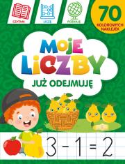 Moje liczby: Już odejmuję. Autor: Monika Kalinowska. Dadada.pl Okładka książki Moje liczby: Już odejmuję