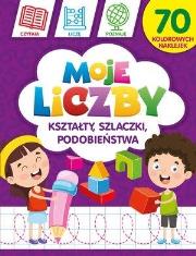 Moje liczby: Kształty, szlaczki, podobieństwa. Autor: Monika Kalinowska. Dadada.pl Okładka książki Moje liczby: Kształty, szlaczki, podobieństwa