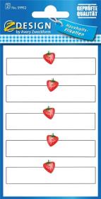 Opakowanie Naklejki papierowe na przetwory - Truskawki