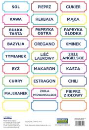 Okładka książki Naklejki Przyprawy (kolorowe)