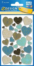 Opakowanie Naklejki wypukłe - Serca