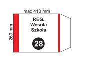 Opakowanie Okładka na podr regulowana NR 28 (20szt)