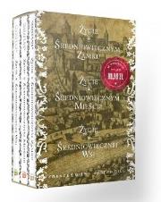 Pakiet: Średniowieczna seria. Autor: Joseph Gies, Frances Gies. Dadada.pl Okładka książki Pakiet: Średniowieczna seria