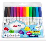 Pisaki Jumbo spiralne zapachowe 12 kolorów EASY. Wydawca: Easy Stationery. Dadada.pl Opakowanie Pisaki Jumbo spiralne zapachowe 12 kolorów EASY