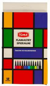 Opakowanie Pisaki spiralne YSL 12 kolorów TOMA