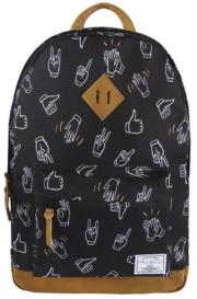 Okładka książki Plecak dwukomorowy czarny Dłonie PAUL&CO