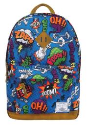 Okładka książki Plecak dwukomorowy niebieski Pop Art PAUL&CO