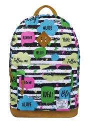 Okładka książki Plecak dwukomorowy Pasy dymki PAUL&CO