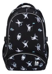 Opakowanie Plecak trzykomorowy czarny Kosmonauci