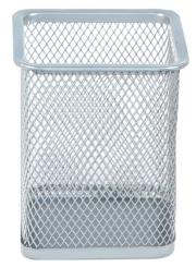 Opakowanie Pojemnik na długopis metalowy kwadrat srebrny PB 12