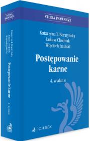 Postępowanie karne WYD.4/2019. Autor: Opracowanie zbiorowe. Dadada.pl Okładka książki Postępowanie karne WYD.4/2019