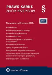 Okładka książki Prawo karne Zbiór przepisów w.58/2020