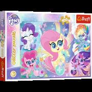 Opakowanie Puzzle 100 brokatowe Błyszczące kucyki My little Pony 14821