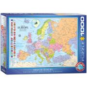 Opakowanie Puzzle 1000 Mapa Europy 6000-0789