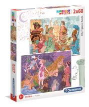 Opakowanie Puzzle 2x60 Super Kolor Olympian Gods