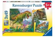 Opakowanie Puzzle 3x49 Władcy czasów prehistorycznych