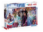 Opakowanie Puzzle 40 podłogowe Super kolor Frozen 2