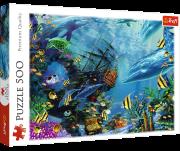 Puzzle 500 Ukryty skarb 37385. Wydawca: Trefl. Dadada.pl Opakowanie Puzzle 500 Ukryty skarb 37385