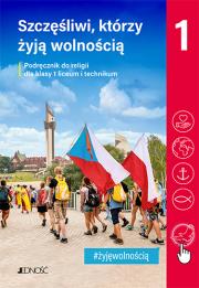 Religia LO 1 Szczęśliwi, którzy... podr. JEDNOŚĆ. Autor: Opracowanie zbiorowe. Dadada.pl Okładka książki Religia LO 1 Szczęśliwi, którzy... podr. JEDNOŚĆ